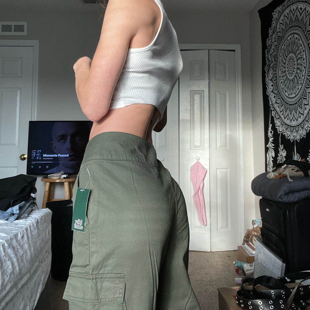 Olive Green Cargo Pants